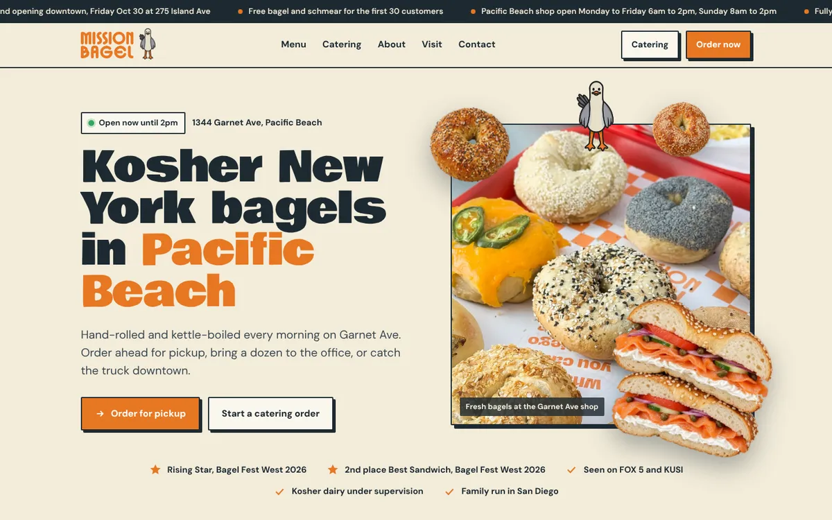 Version 1 homepage preview
